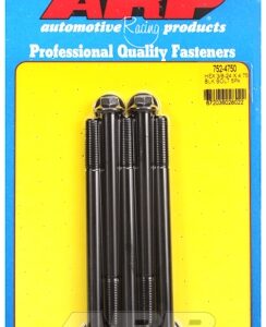 "3/8"" 24 x 4.750 hex black oxide bolts" (5pcs)