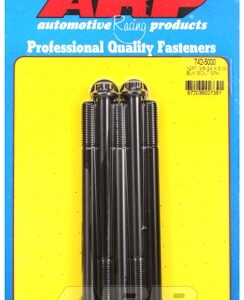 "3/8"" 24 x 5.000 12pt black oxide bolts" (5pcs)