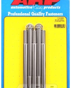 "3/8"" 24 x 5.000 12pt ss bolts" (5pcs)
