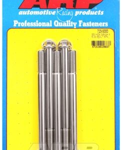 "3/8"" 24 x 5.000 hex ss bolts" (5pcs)