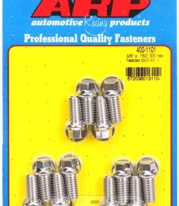 "3/8"" x .750 ss hex header bolt kit"