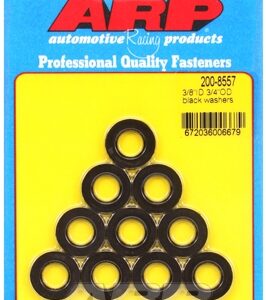 "3/8"id 3/4"od .120"th black washers" (10pcs)