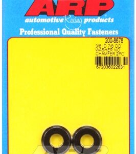 "3/8"id 7/8"od .150"th (radiused) black washers" (2pcs)