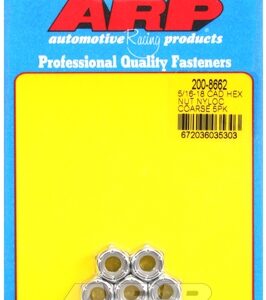 "5/16"" 18 cad coarse nyloc hex nut kit" (5pcs)