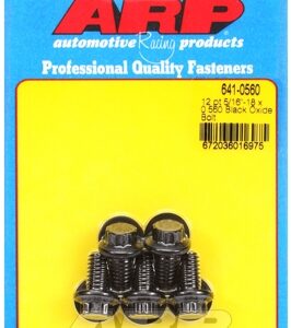 "5/16"" 18 x 0.560 12pt black oxide bolts" (5pcs)
