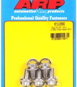 "5/16"" 18 x 0.560 12pt ss bolts" (5pcs)