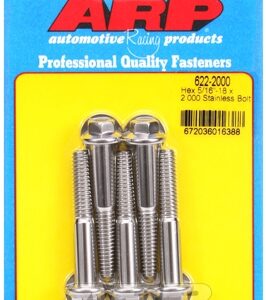 "5/16"" 18 x 2.000 hex ss bolts"