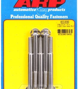 "5/16"" 18 x 3.250 hex ss bolts"