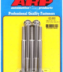 "5/16"" 18 x 3.500 hex ss bolts"