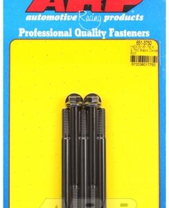 "5/16"" 18 x 3.750 hex black oxide bolts" (5pcs)