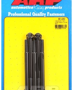"5/16"" 18 x 4.250 hex black oxide bolts" (5pcs)