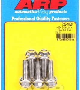 "5/16"" 24 x 1.000 hex ss bolts" (5pcs)