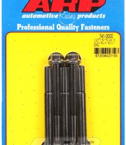 "5/16"" 24 x 3.000 12pt black oxide bolts" (5pcs)