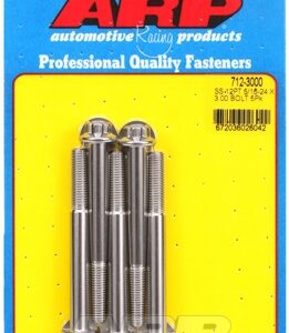 "5/16"" 24 x 3.000 12pt ss bolts" (5pcs)