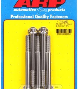"5/16"" 24 x 3.250 12pt ss bolts" (5pcs)