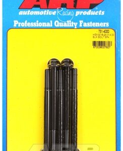 "5/16"" 24 x 4.000 hex black oxide bolts" (5pcs)