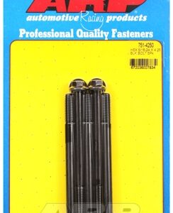 "5/16"" 24 x 4.250 hex black oxide bolts" (5pcs)