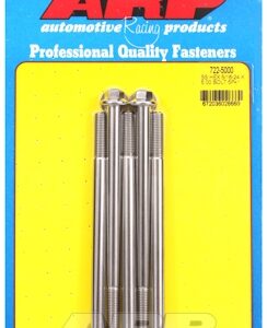"5/16"" 24 x 5.000 hex ss bolts" (5pcs)