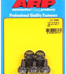 "5/16"" 24 x .560 12pt black oxide bolts" (5pcs)