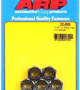 "7/16"" 14 black coarse hex nut kit" (5pcs)