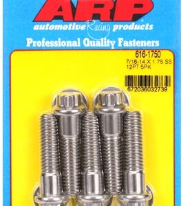 "7/16"" 14 x 1.750 12pt ss bolts" (5pcs)