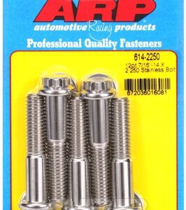 "7/16"" 14 x 2.250 12pt 1/2 wrenching ss bolts" (5pcs)