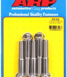 "7/16"" 14 x 2.500 hex ss bolts" (5pcs)