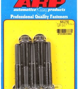 "7/16"" 14 x 2.750 12pt 1/2 wrenching black oxide bolts"5pcs