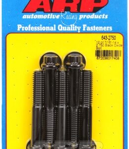 "7/16"" 14 x 2.750 12pt black oxide bolts" (5pcs)