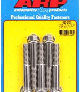 "7/16"" 14 x 2.750 hex ss bolts" (5pcs)