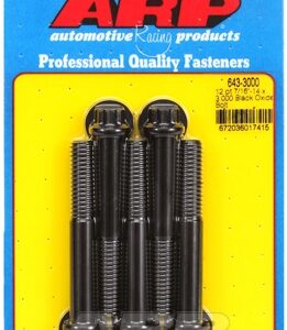 "7/16"" 14 x 3.000 12pt black oxide bolts" (5pcs)