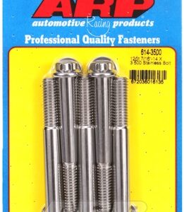 "7/16"" 14 x 3.500 12pt 1/2 wrenching ss bolts" (5pcs)