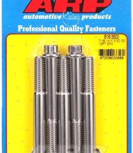 "7/16"" 14 x 3.500 12pt ss bolts" (5pcs)