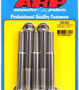 "7/16"" 14 x 3.500 hex ss bolts" (5pcs)