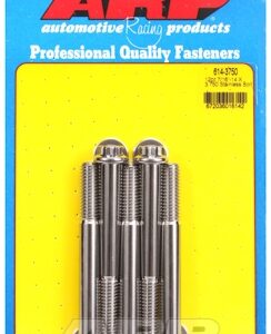 "7/16"" 14 x 3.750 12pt 1/2 wrenching ss bolts" (5pcs)