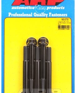 "7/16"" 14 x 3.750 12pt black oxide bolts" (5pcs)