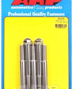 "7/16"" 14 x 3.750 hex 1/2 wrenching ss bolts" (5pcs)
