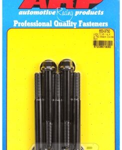 "7/16"" 14 x 3.750 hex black oxide bolts" (5pcs)