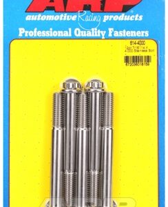 "7/16"" 14 x 4.000 12pt 1/2 wrenching ss bolts" (5pcs)