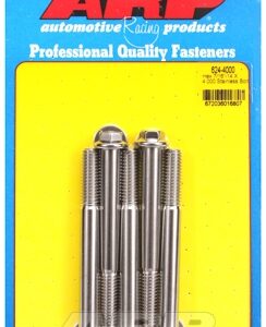 "7/16"" 14 x 4.000 hex 1/2 wrenching ss bolts" (5pcs)