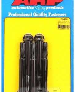 "7/16"" 14 x 4.000 hex black oxide bolts" (5pcs)