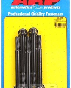"7/16"" 14 x 4.250 12pt black oxide bolts" (5pcs)