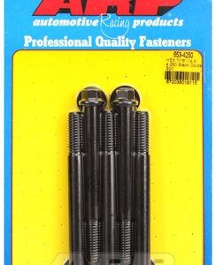 "7/16"" 14 x 4.250 hex black oxide bolts" (5pcs)