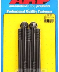 "7/16"" 14 x 4.500 hex black oxide bolts" (5pcs)