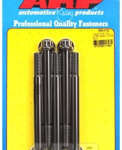 "7/16"" 14 x 4.750 12pt black oxide bolts" (5pcs)