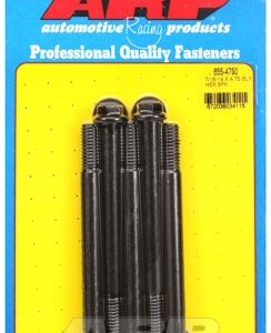 "7/16"" 14 x 4.750 hex 1/2 wrenching black oxide bolts" 5pcs