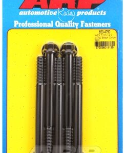 "7/16"" 14 x 4.750 hex black oxide bolts" (5pcs)