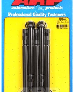 "7/16"" 14 x 5.000 hex black oxide bolts" (5pcs)