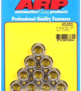 "7/16"" 20 ss 12pt nut kit" (10pcs)