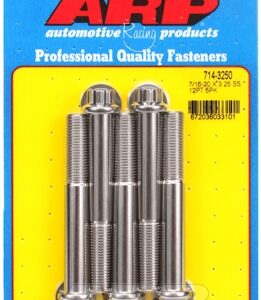 "7/16"" 20 x 3.250 12pt ss bolts" (5pcs)